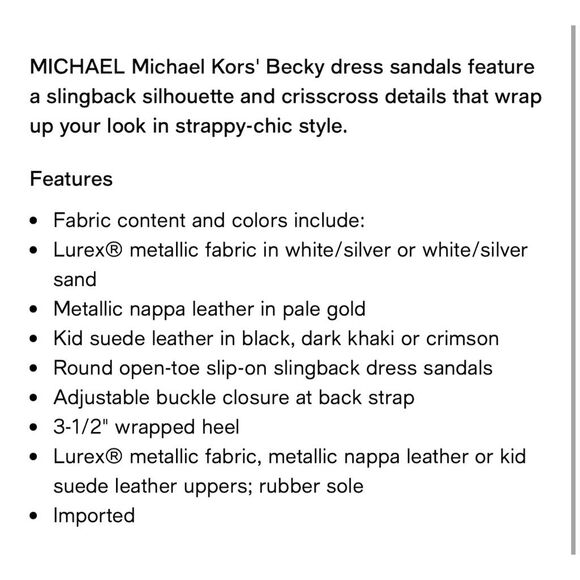 Michael Kors Becky NWOT Women's Camel Slingback Heels Size 10M - Picture 5 of 14